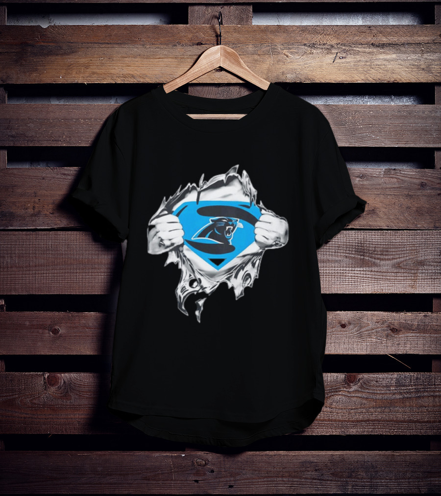 Carolina Panthers Superman Inspired Fan T-Shirt