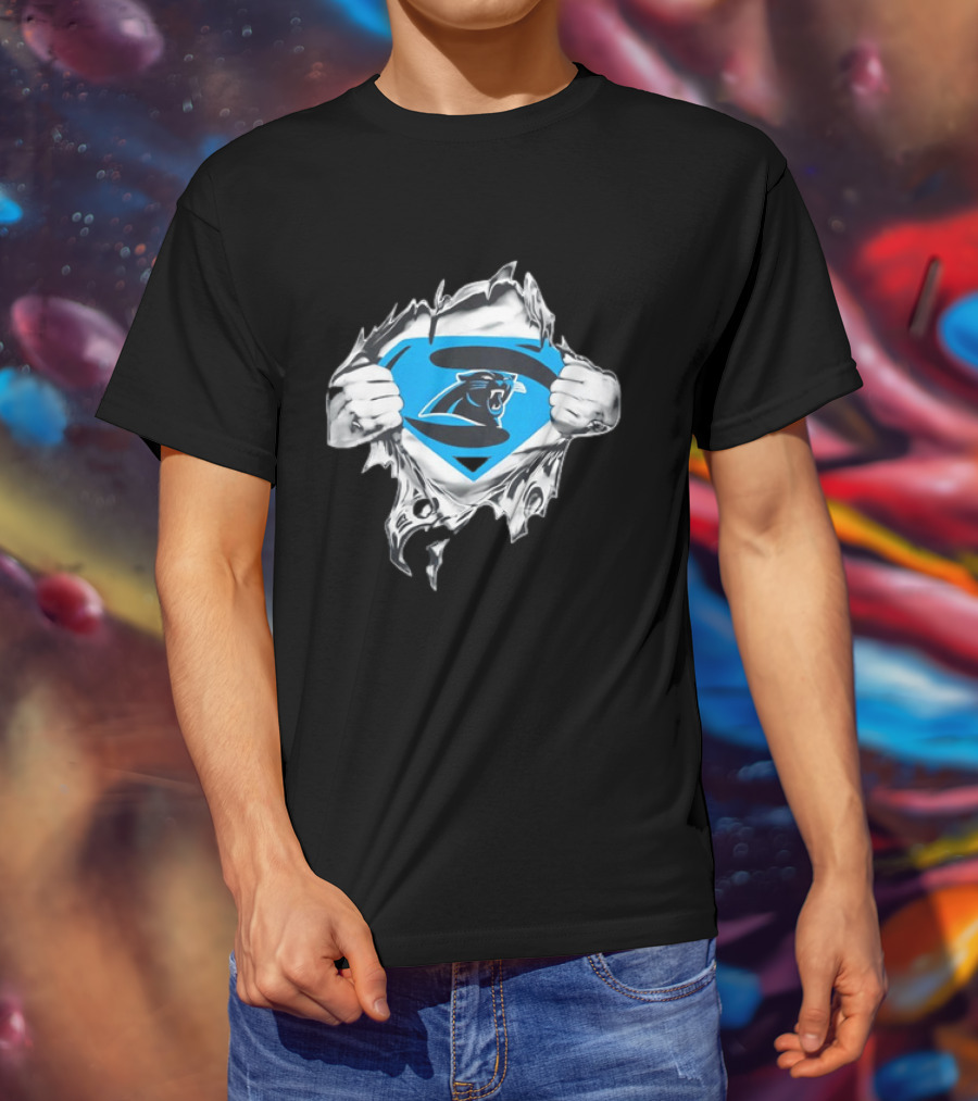 Carolina Panthers Superman Inspired Fan T-Shirt