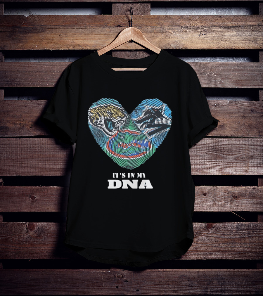 Florida Gators It's In My DNA Heart T-Shirt