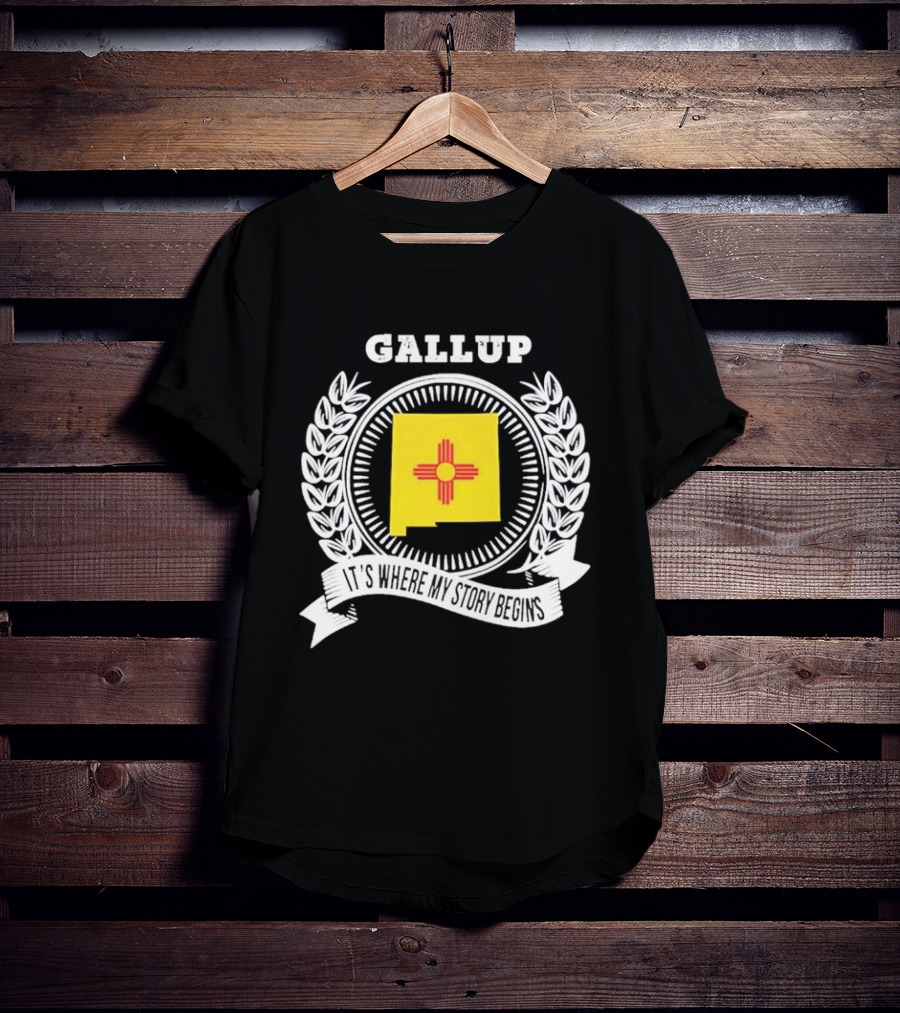 Gallup New Mexico Zia Symbol It's Where My Story Begins T-Shirt