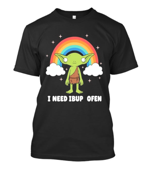 Goblin Rainbow I Need Ibuprofen Cute Fantasy T-Shirt