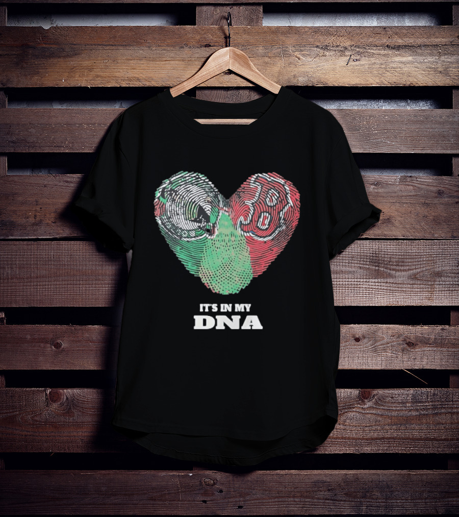 It’s In My DNA Heart Flag T-Shirt