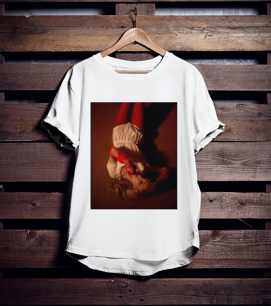 Ariana Grande Red And White Eternal Sunshine Aesthetic T-Shirt