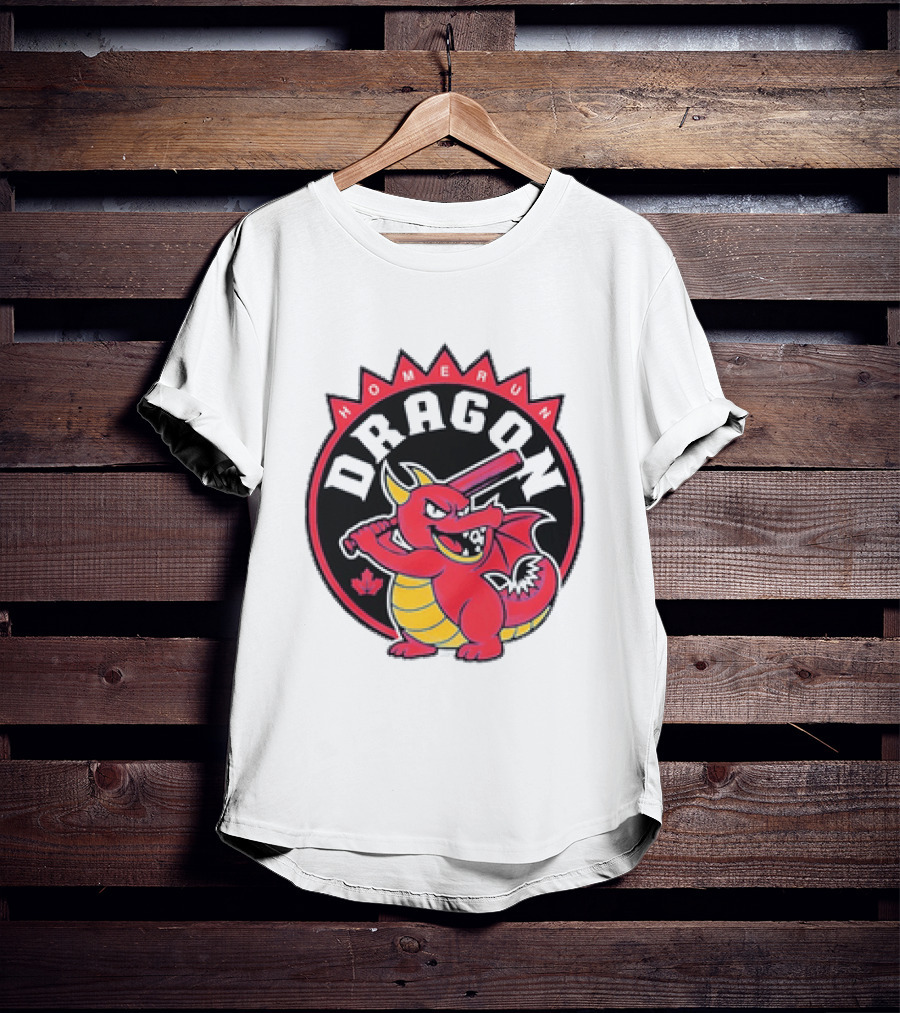 Homerun Dragon Toronto Blue Jays Baseball Canada Leaf T-Shirt