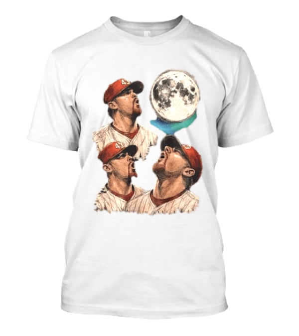 Patrick Sandoval 43 Los Angeles Angels MLB Baseball Moon Northern Lights T-Shirt