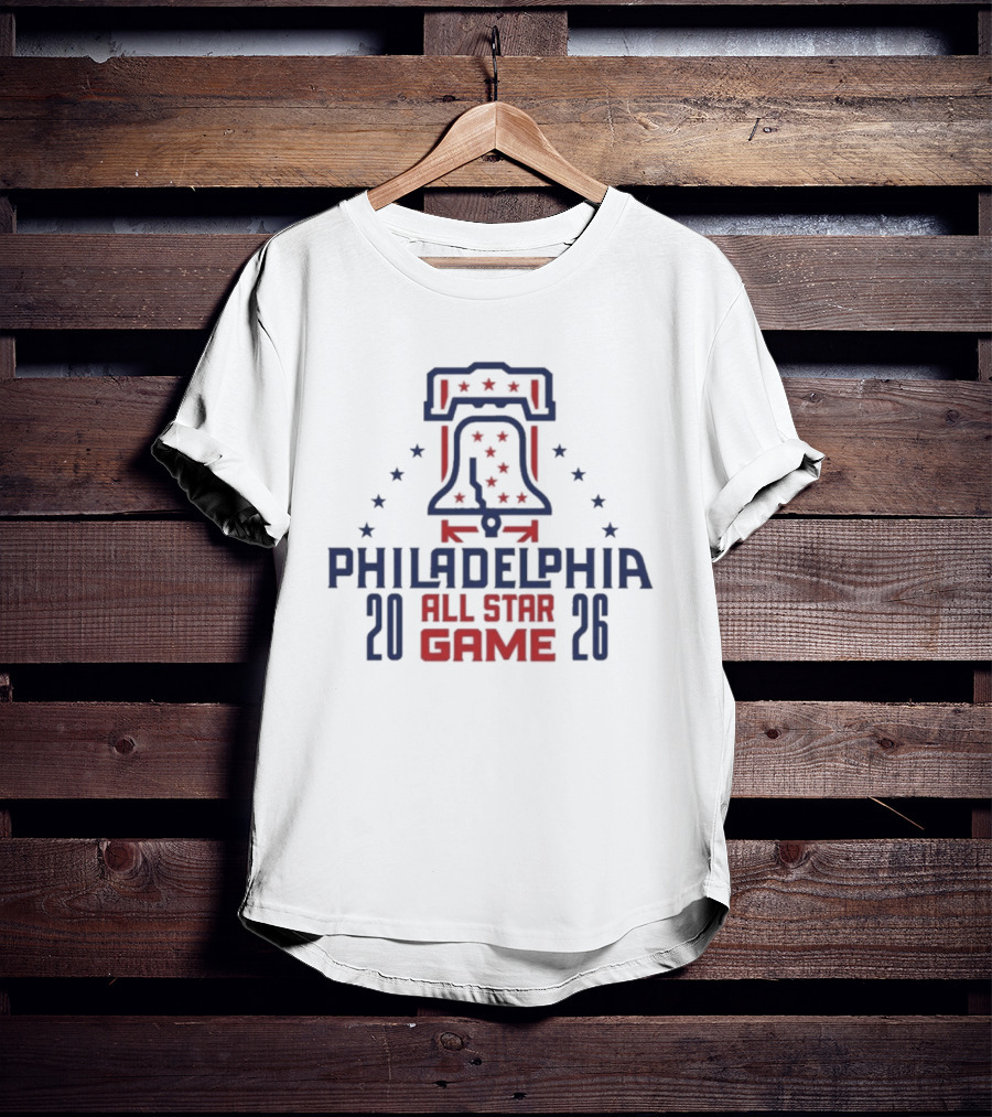 Philadelphia 2026 All Star Game Liberty Bell Stars T-Shirt