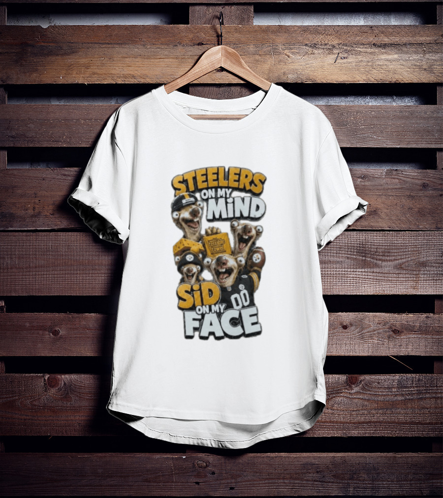 Steelers On My Mind Sid On My Face Terrible Towel Googly Eyes 00 T-Shirt