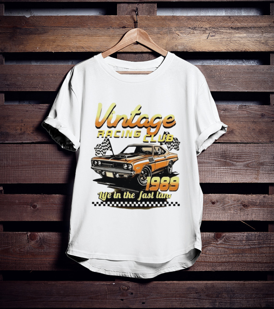 Vintage Racing Club 1989 Life In The Fast Lane T-Shirt
