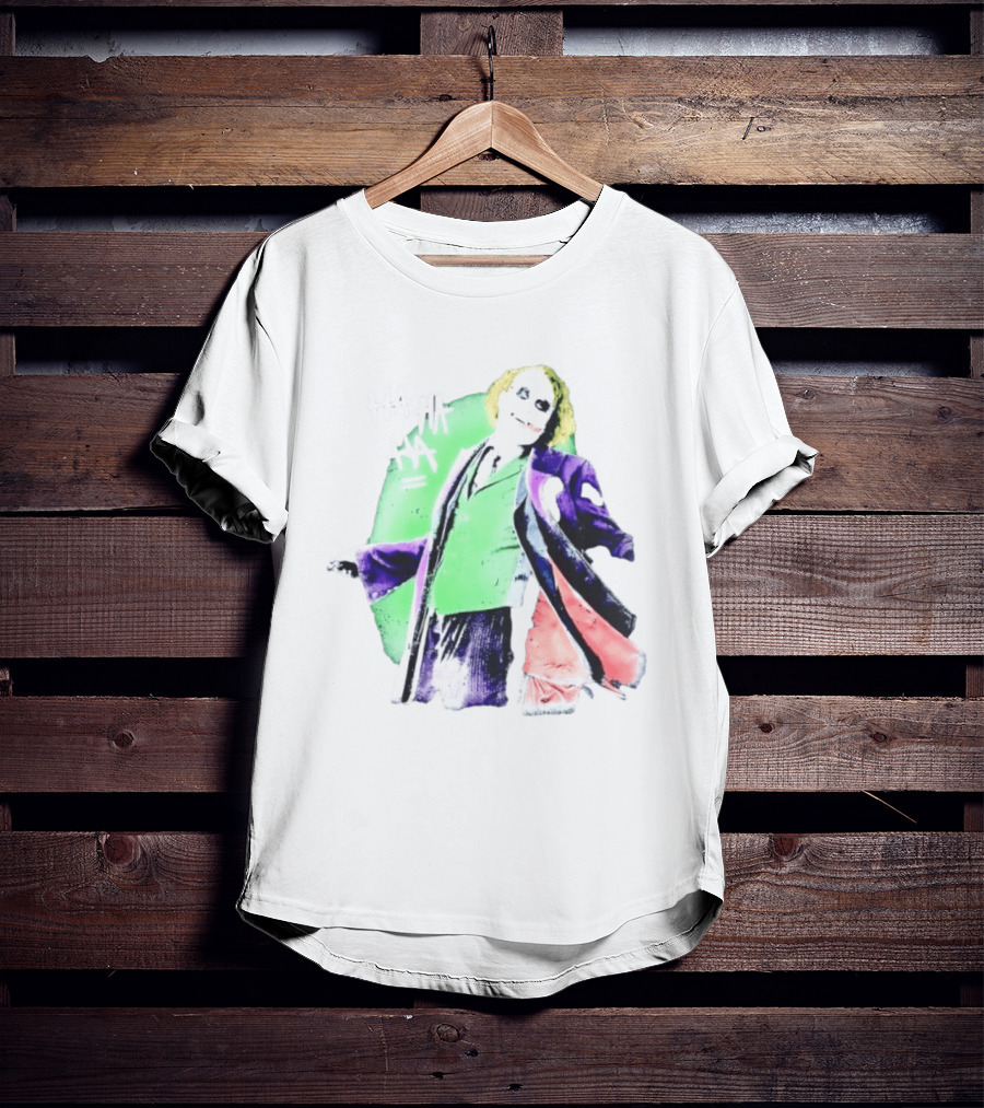 Joker The Dark Knight Ha Ha Ha Iconic Villain Laugh T-Shirt