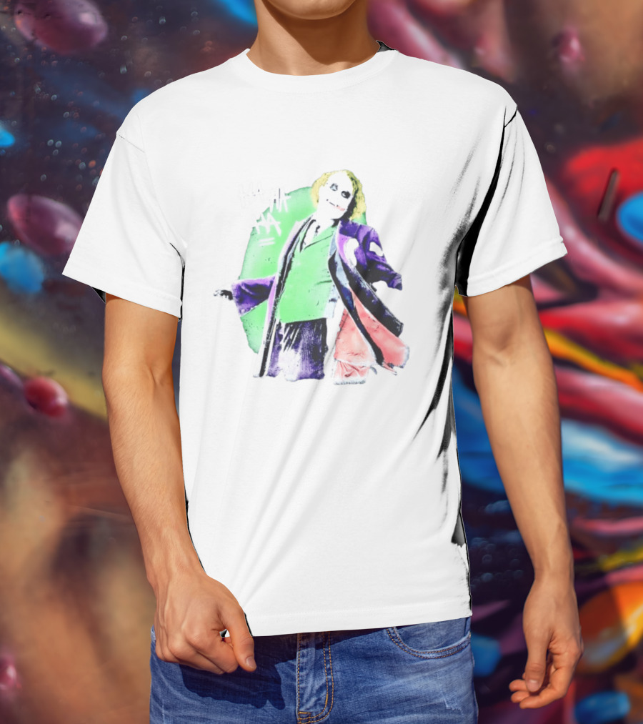 Joker The Dark Knight Ha Ha Ha Iconic Villain Laugh T-Shirt