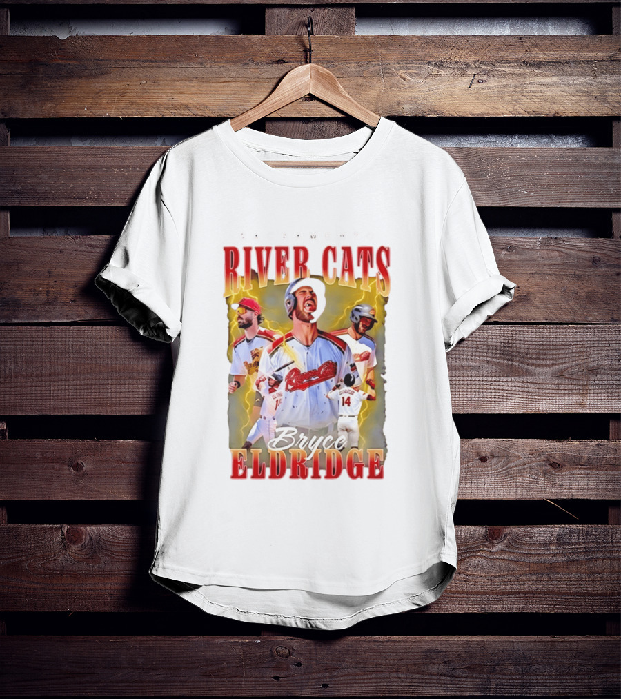 Sacramento River Cats Bryce Eldridge Baseball Team Player Memorabilia T-Shirt