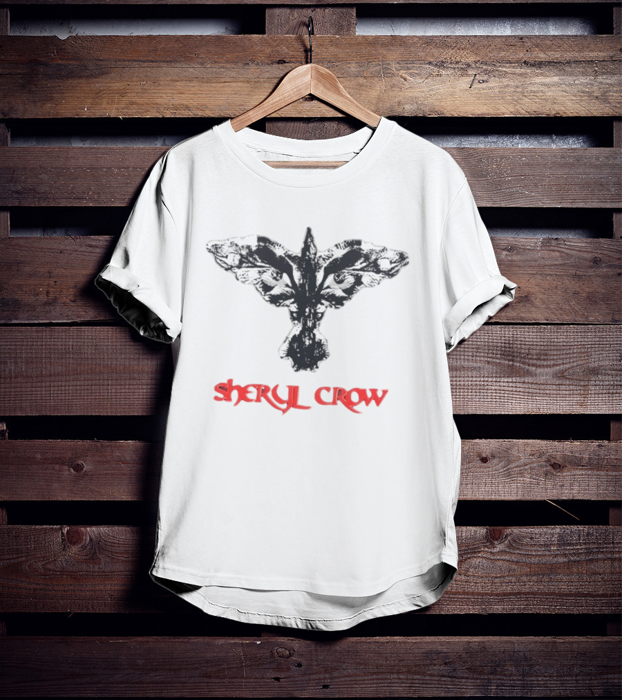 Sheryl Crow Black And White Bird T-Shirt