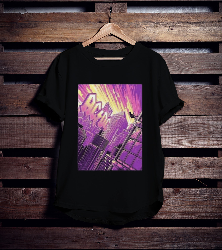 ACDC Charlotte PWR Up North America Tour July 11 2026 Skyline T-Shirt