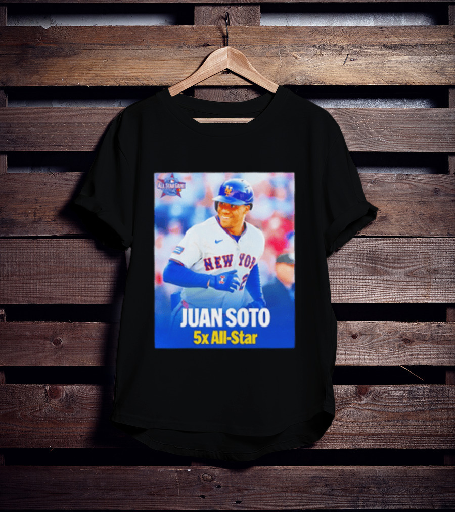 All Star Game 2026 New York Mets Juan Soto 5x All Star T-Shirt