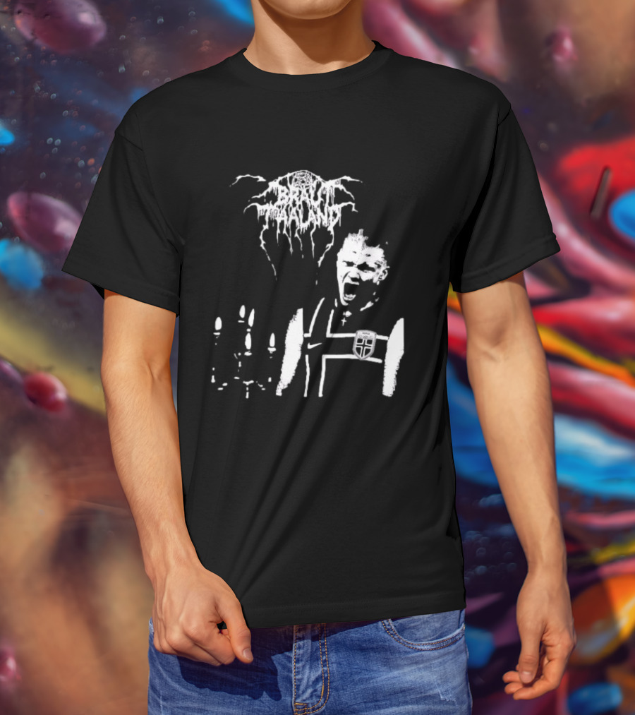 Erling Haaland Norway Black Metal Heavy Metal Braut Football T-Shirt