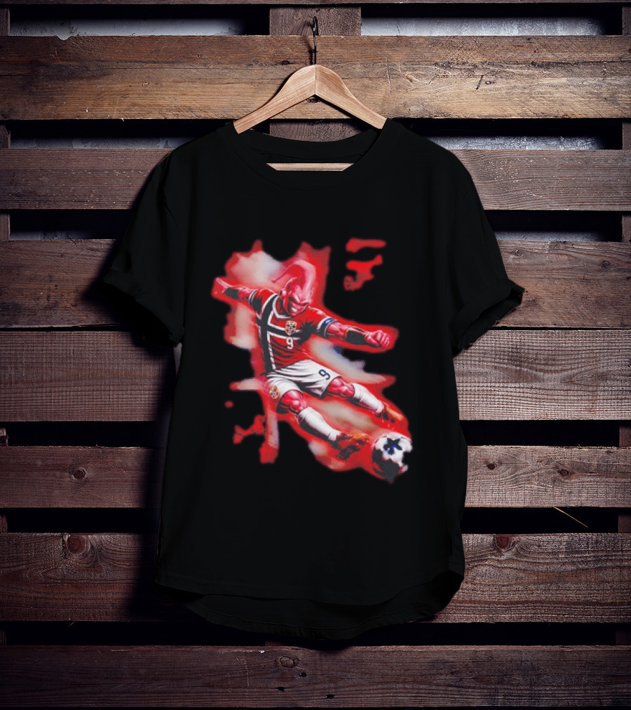 Erling Haaland Majin Buu Norway Football 9 Soccer Fusion T-Shirt