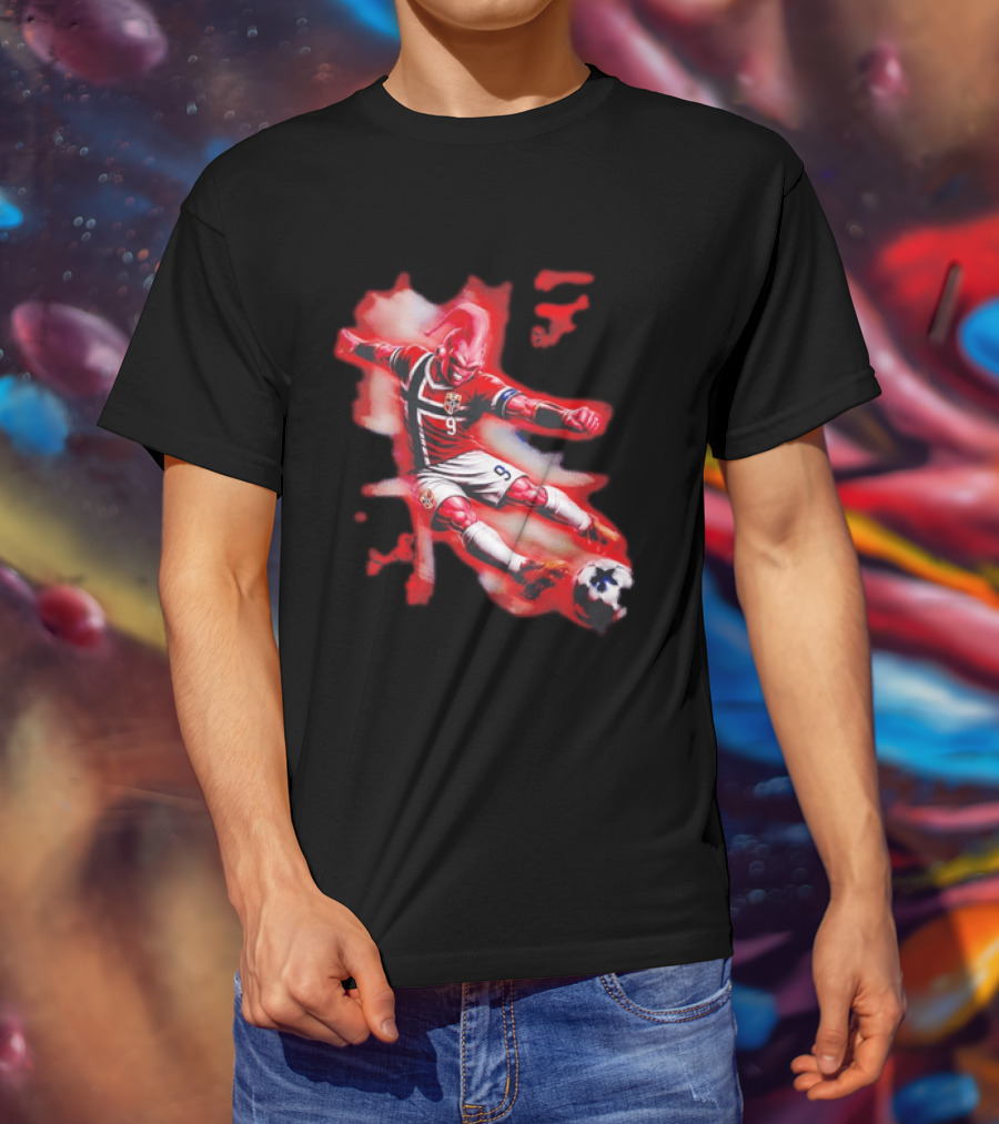 Erling Haaland Majin Buu Norway Football 9 Soccer Fusion T-Shirt