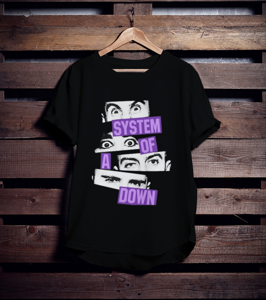 Original System Of A Down Soad Eu Uk Tour 2026 Toxic City System Down Eyes T-Shirt