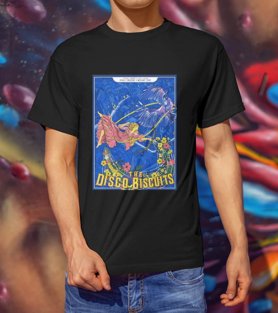 The Disco Biscuits July 11 2026 Jeezum Crow Music Festival Vermont Tour Stale Theatre Melody Tent T-Shirt