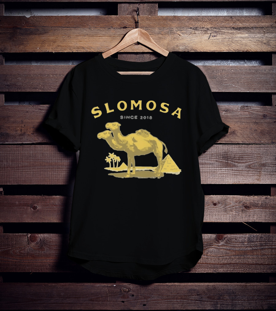 Slomosa Cigarette Since 2018 Camel And Pyramid Desert T-Shirt
