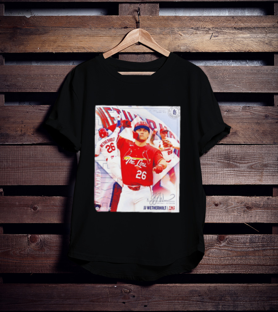 St. Louis Cardinals JJ Wetherholt 26 MLB Fan Memorabilia T-Shirt