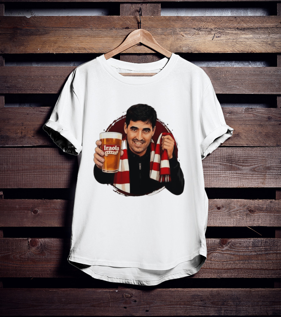 Andoni Iraola Athletic Club Bilbao Beer Glass Scarf Fan T-Shirt