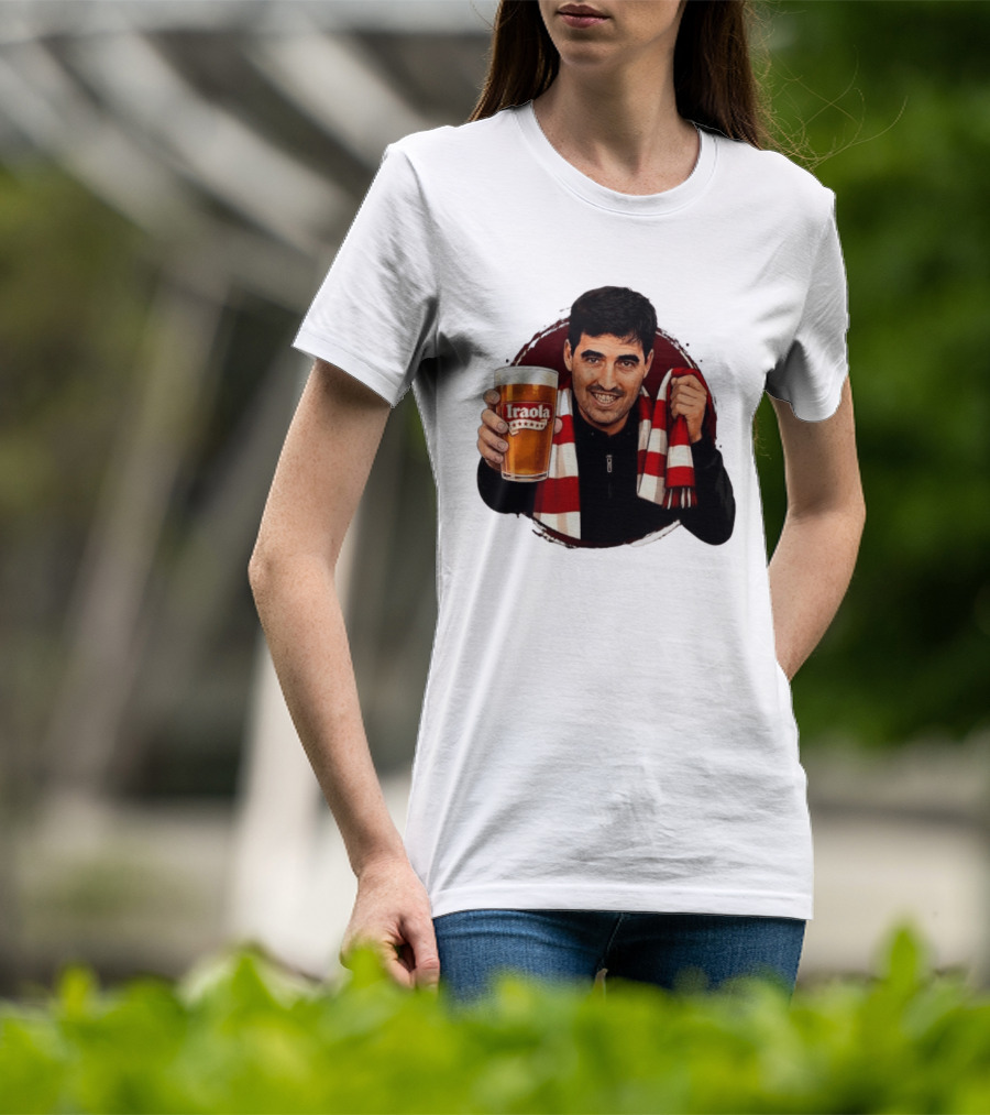 Andoni Iraola Athletic Club Bilbao Beer Glass Scarf Fan T-Shirt