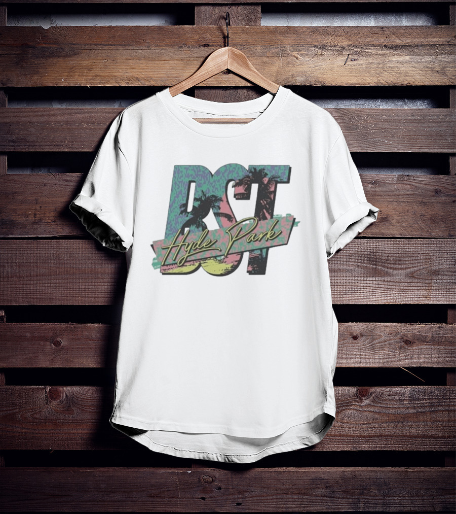 BST Hyde Park 10th July 2026 Pitbull Event Tropical Palms T-Shirt