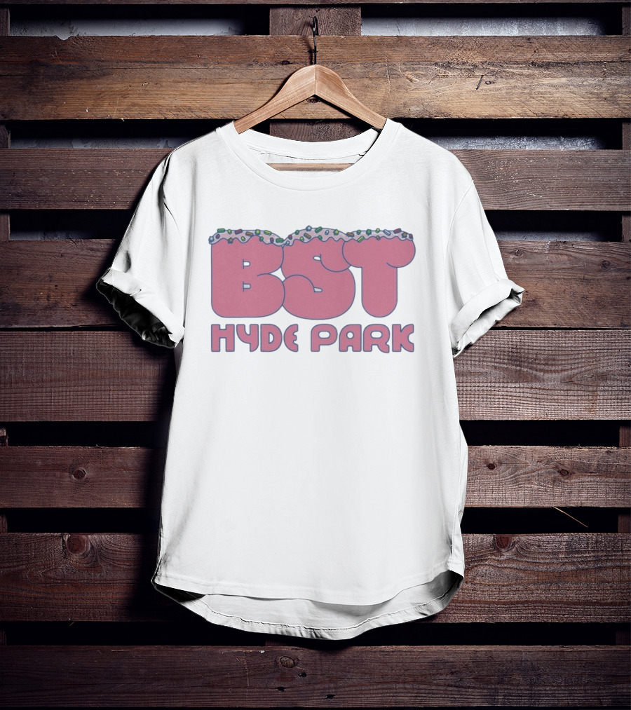 BST Hyde Park 2026 X Lewis Capaldi 12th July Event Pink Frosted Sprinkles T-Shirt