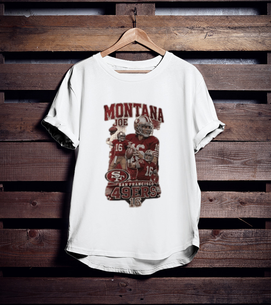 San Francisco 49ers Montana Joe 16 Football Player T-Shirt