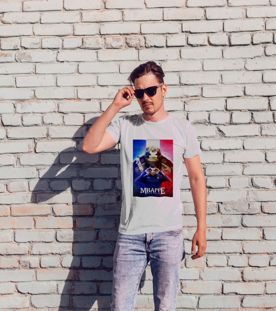 Mbappe France National Football Ninja Turtle T-Shirt