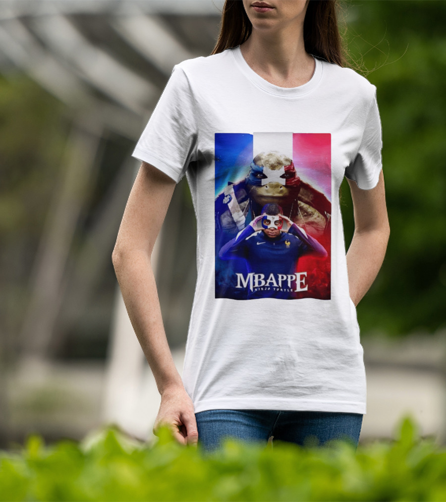 Mbappe France National Football Ninja Turtle T-Shirt