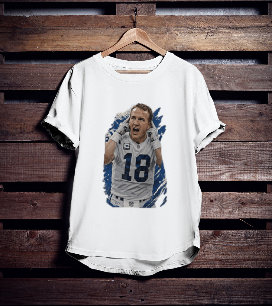 Peyton Manning Indianapolis Colts 18 Football Player NFL Legend T-Shirt