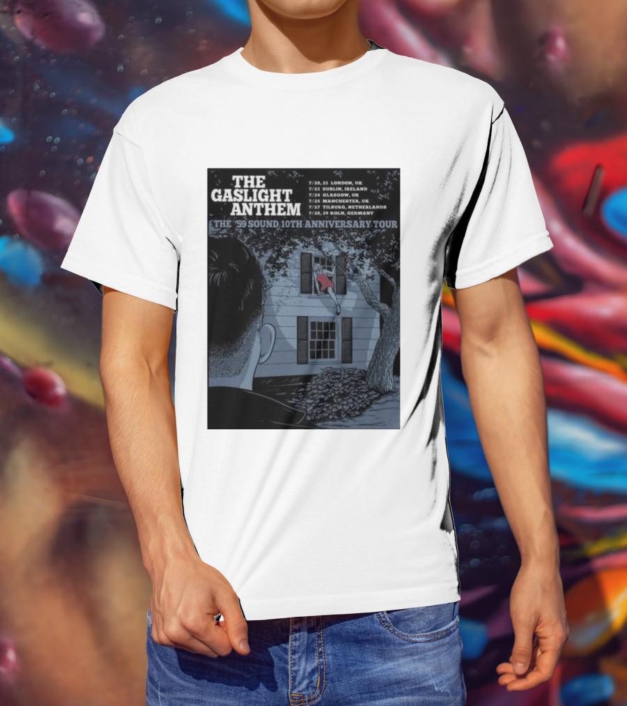 The Gaslight Anthem The '59 Sound 10th Anniversary Tour London Dublin Glasgow Manchester Tilburg Koln T-Shirt