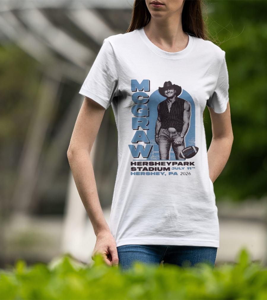 MCGRAW Hersheypark Stadium July 11th Hershey PA 2026 Football T-Shirt