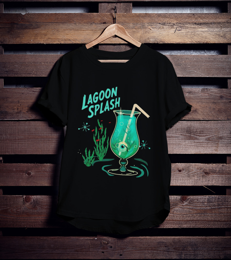 Creature From The Black Lagoon Lagoon Splash Cocktail T-Shirt