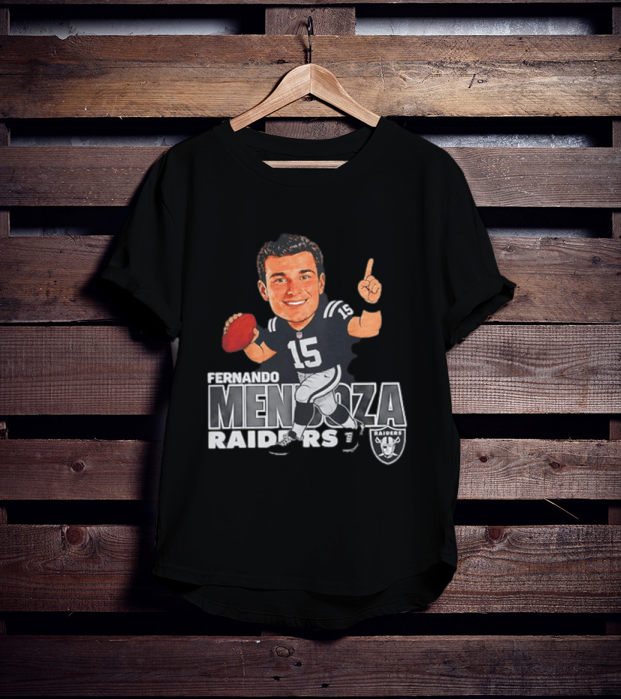 Fernando Mendoza Raiders 15 Football Player Raiders T-Shirt