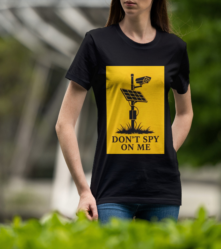 Flock Camera Surveillance Solar Panel Don't Spy On Me T-Shirt