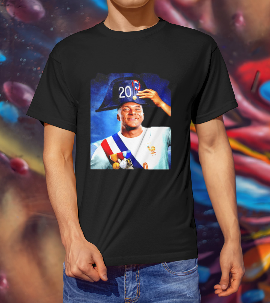 Kylian Mbappé France National Team 2026 Captain No 20 Napoleon Hat T-Shirt