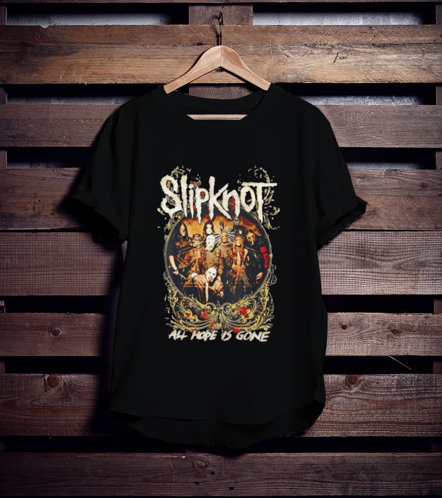Slipknot All Hope Is Gone Band Concert Group Photo T-Shirt