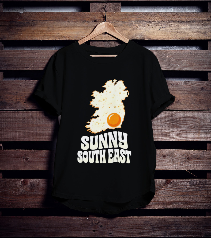 Sunny South East Ireland Fried Egg Map T-Shirt