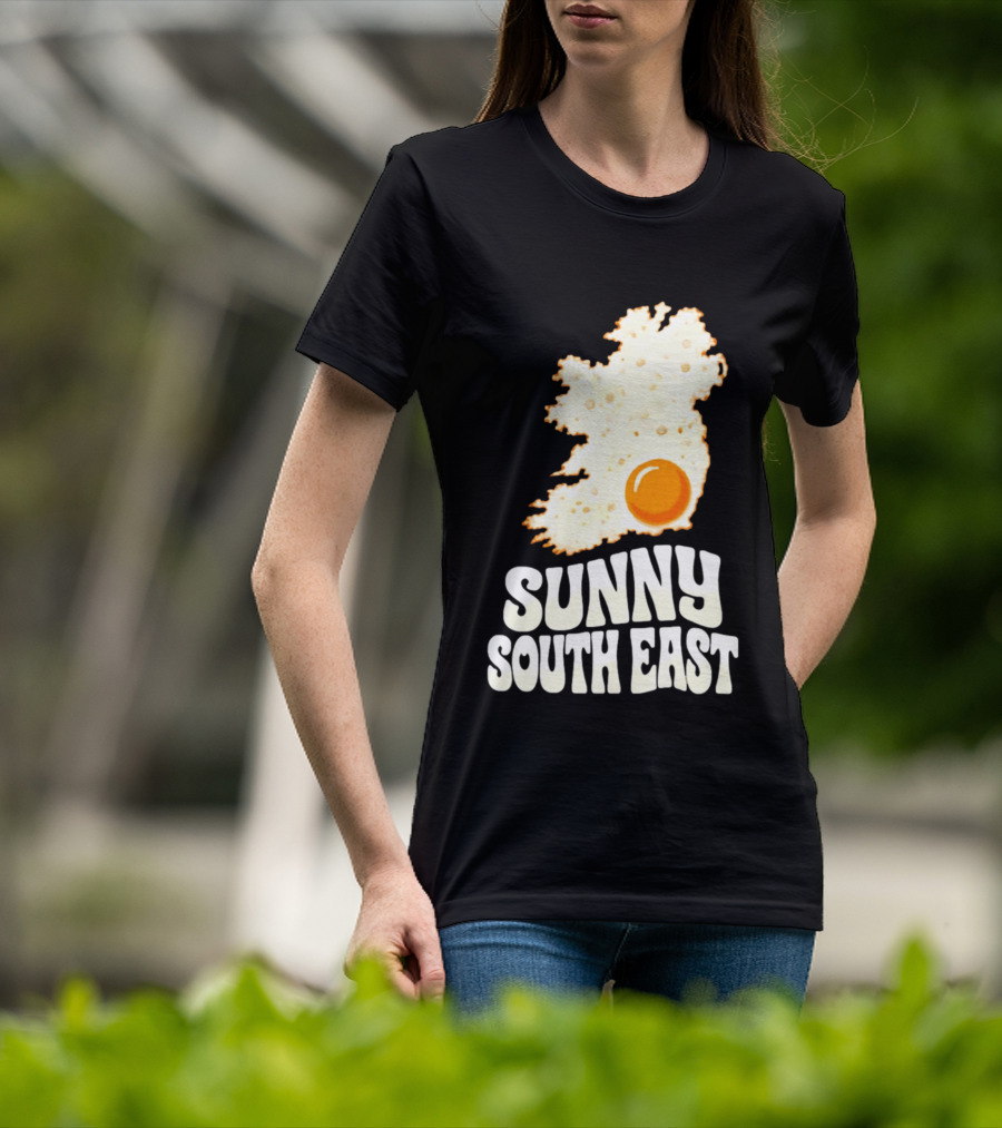 Sunny South East Ireland Fried Egg Map T-Shirt