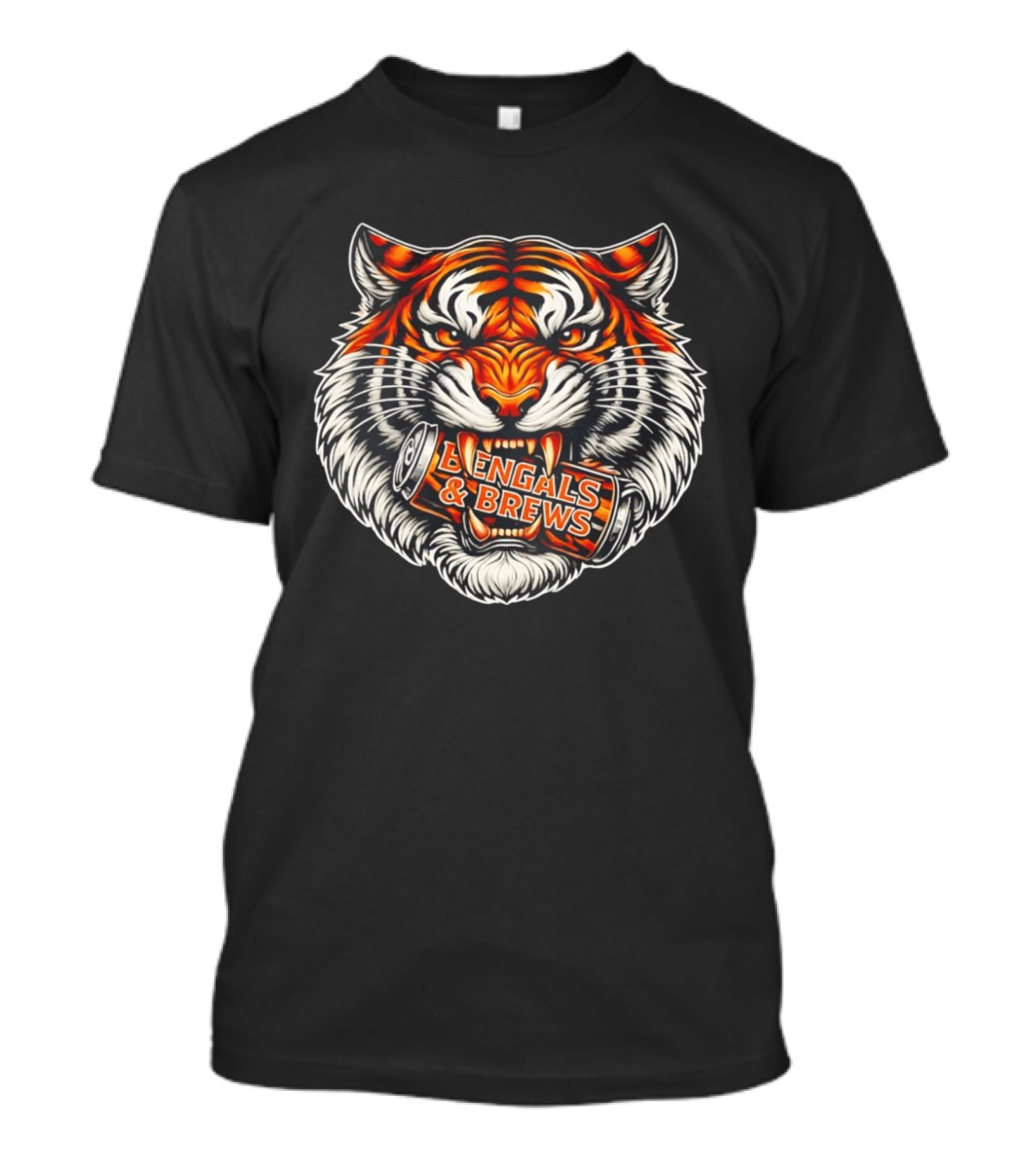 Tiger Bite Bengals & Brews Can T-Shirt