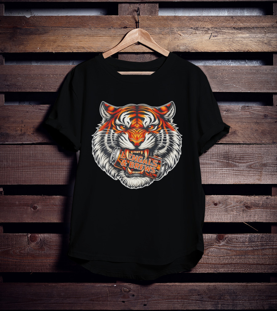 Tiger Bite Bengals & Brews Can T-Shirt