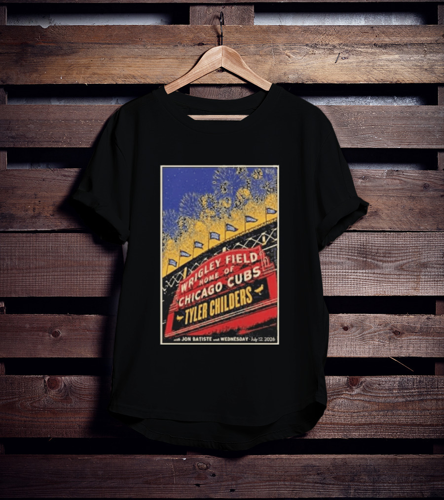 Tyler Childers Wrigley Field Home Of Chicago Cubs Event July 12 2026 T-Shirt