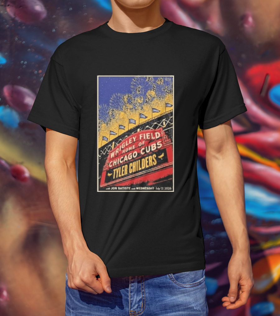 Tyler Childers Wrigley Field Home Of Chicago Cubs Event July 12 2026 T-Shirt