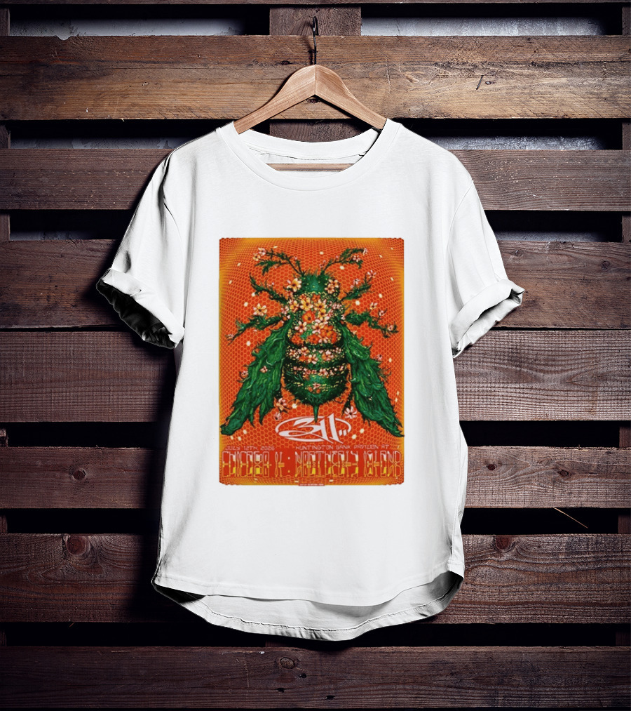 311 Chicago Illinois 2026 Huntington Bank Pavilion July 12 Floral Insect T-Shirt