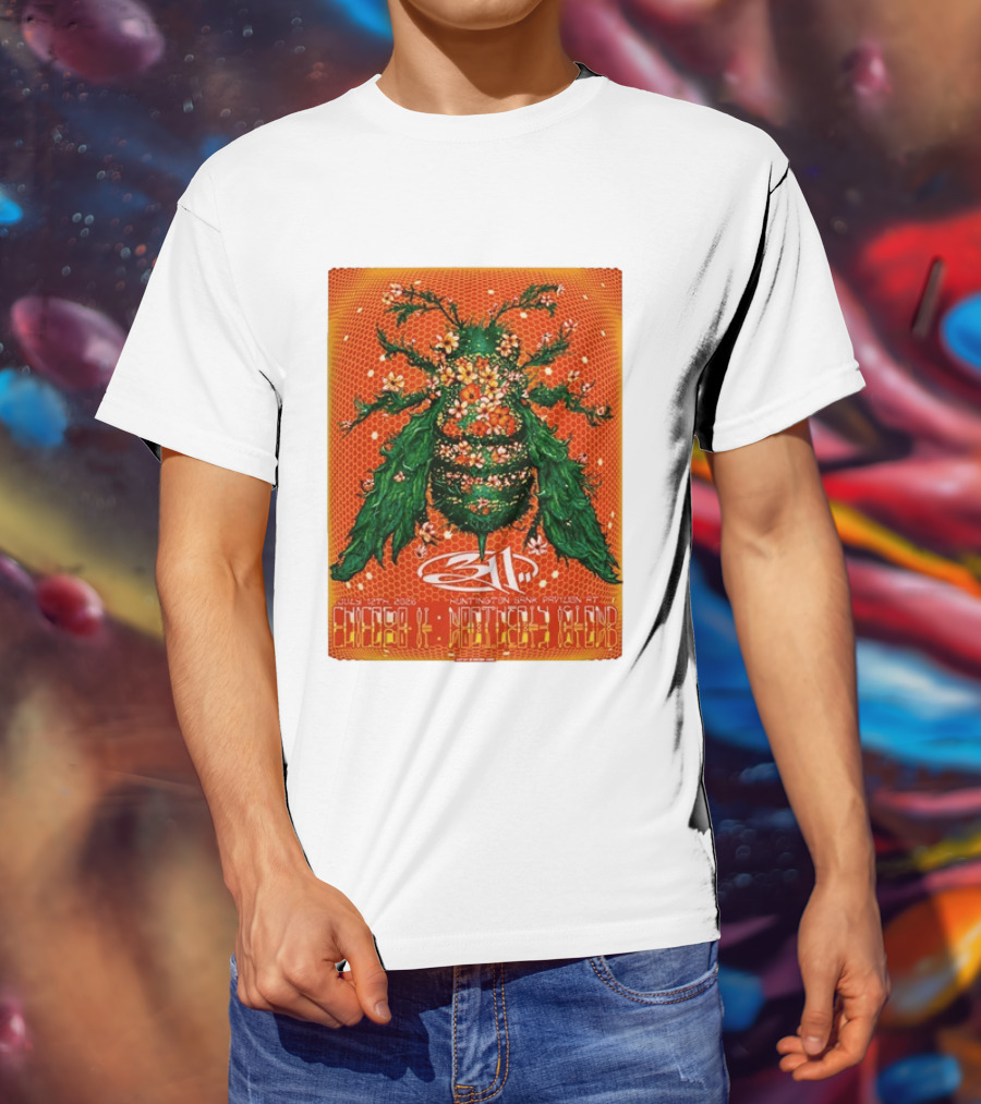 311 Chicago Illinois 2026 Huntington Bank Pavilion July 12 Floral Insect T-Shirt