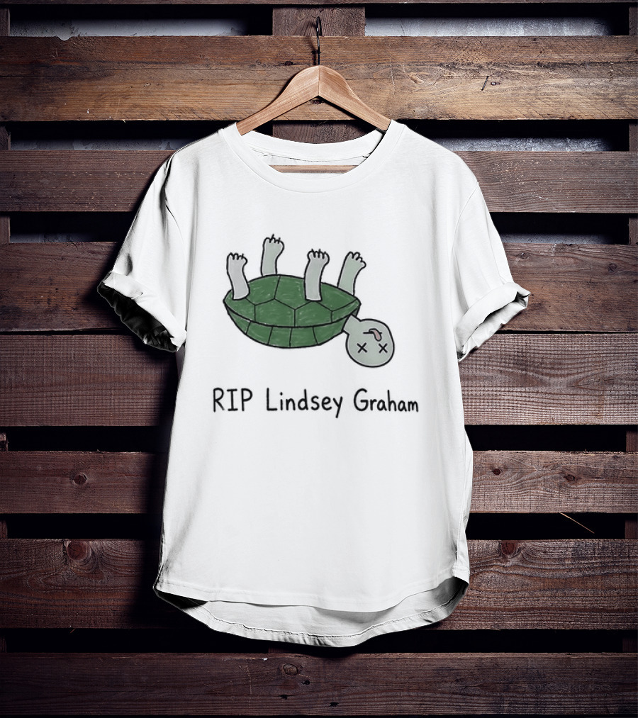 RIP Lindsey Graham Upside Down Turtle T-Shirt