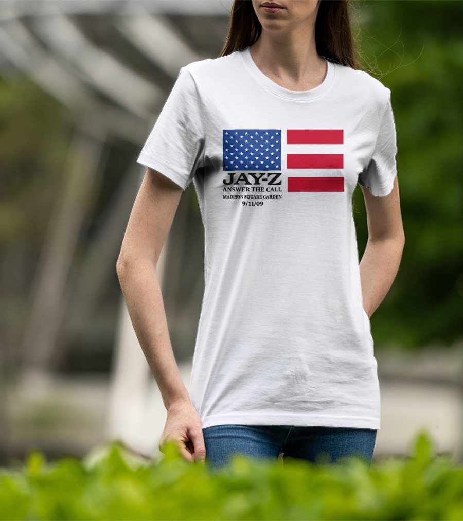 Jay Z Answer The Call Madison Square Garden 9/11/09 T-Shirt
